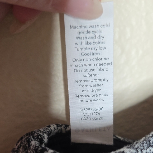 Athleta Exhale Moonflower Jacquard Set Black White Sports Bra & Leggings S/XS - Picture 7 of 16